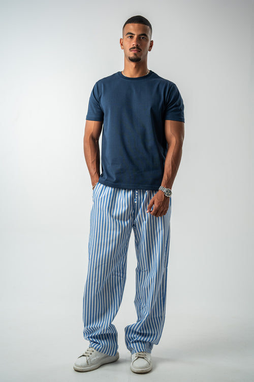 Striped Pants – Blue & White