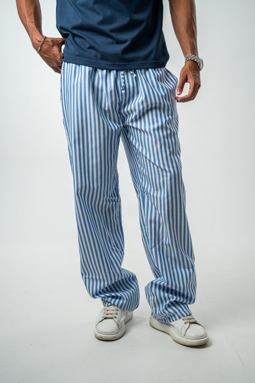 Striped Pants – Blue & White